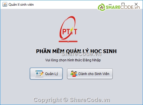 Quản lý sinh viên,quản lí sinh viên bằng java,Database sinh viên,java,java swing,bài tập java